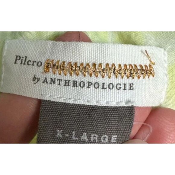 PILCRO BY ANTHROPOLOGIE Sz XL Cotton CATE CLASSIC Tie Dye Button Up Tunic Shirt - Picture 5 of 5